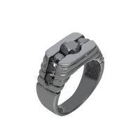 Thumbnail for 10k Black Center Stone Diamond Ring 1.05ctw