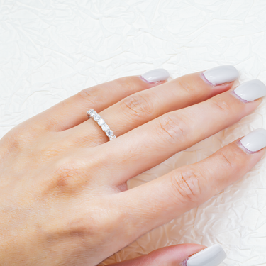 14k White Gold Classic Lab Diamond Wedding Ring Band 1.84 Ctw