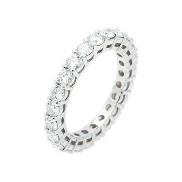 14k White Gold Classic Lab Diamond Wedding Ring Band 1.84 Ctw