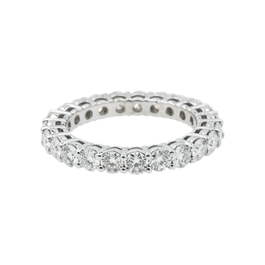 14k White Gold Classic Lab Diamond Wedding Ring Band 1.84 Ctw