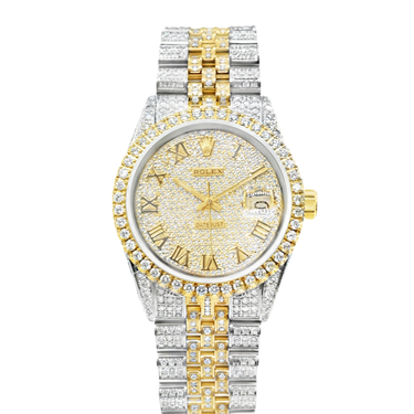 Diamond Two Tone Rolex Datejust 36mm 15ctw