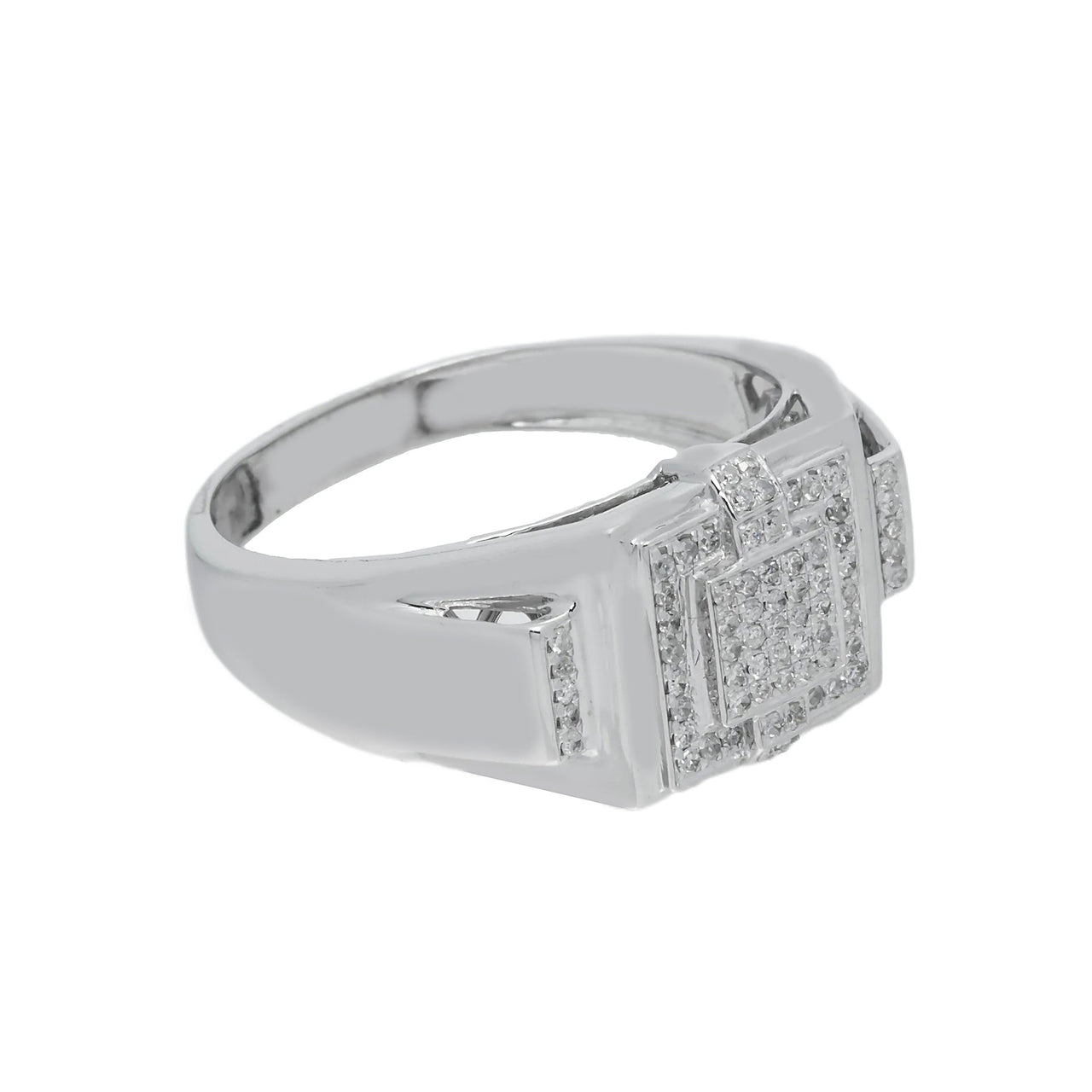 10k Invisible Diamond Ring 0.35ctw