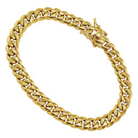 Thumbnail for 10k Yellow Gold Miami Cuban Link Bracelet 7.5 mm