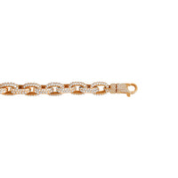 Thumbnail for 14k Gold Diamond Anchor Link Bracelet 27.07 Ctw