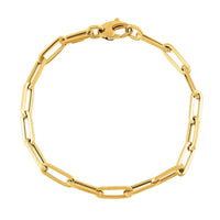 Thumbnail for 14k Yellow Gold Extended Cable Link Bracelet 6.5 mm