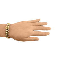 Thumbnail for 14k Yellow Semi-Solid Gold Cuban Bracelet 11 mm