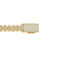 Thumbnail for Diamond Cuban Bracelet in 14k Yellow Gold 17.67 Ctw