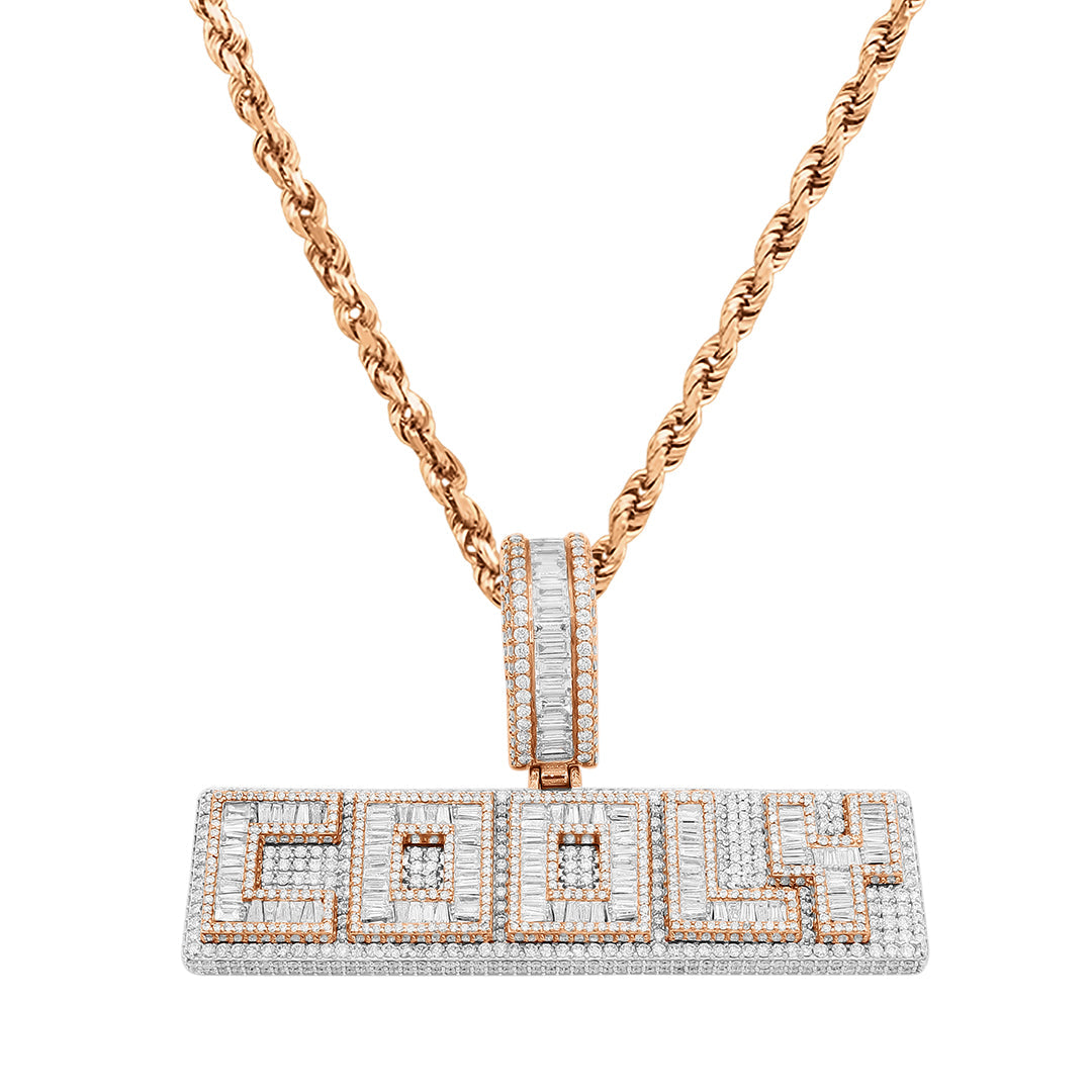 "COOLY" 5 Letter Diamond Name Plate