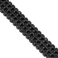 Thumbnail for 14K Black Rhodium Plated Black Diamond Bracelet 4.84 Ctw