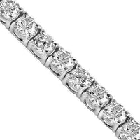 Thumbnail for 14K White Solid Gold Womens Diamond Tennis Bracelet 4.67 Ctw