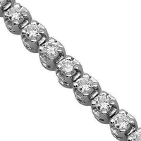 Thumbnail for 18K White Solid Gold Womens Diamond Tennis Bracelet 1.71 Ctw