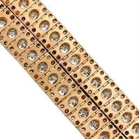 Thumbnail for Two Row Diamond Bracelet in 14k Rose Gold 119.5 Ctw
