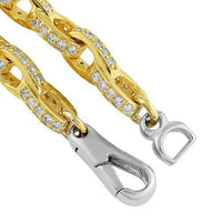 Thumbnail for 14K Yellow Gold Mens Diamond Custom Made Chain 22.00 Ctw