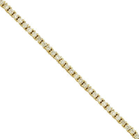 Thumbnail for Diamond Tennis Chain in 10k White Gold 22 Inches 2 mm 5.40 Ctw