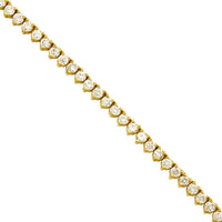 Thumbnail for Diamond Tennis Chain in 10k Yellow Gold 26 inches 15.25 Ctw 4 mm