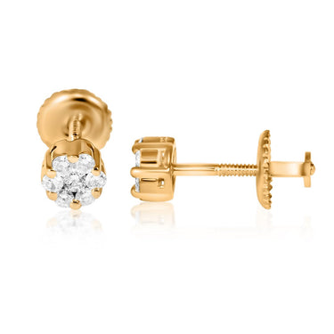 Diamond Stud Earrings in 14k Gold 0.50 Ctw