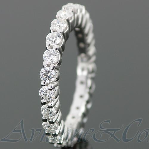 14K White Solid Gold Womens Diamond Eternity Ring Band 1.70 Ctw