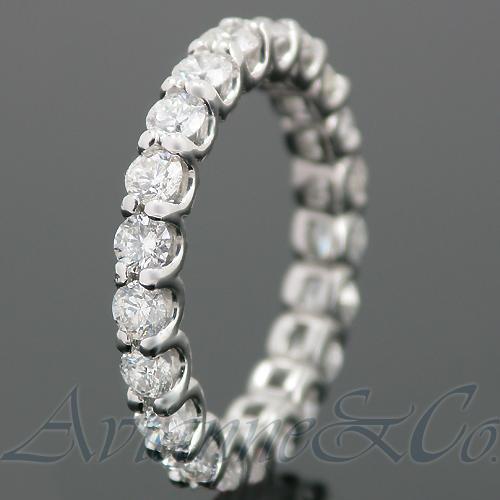 14K White Solid Gold Womens Diamond Eternity Ring Band 2.31 Ctw