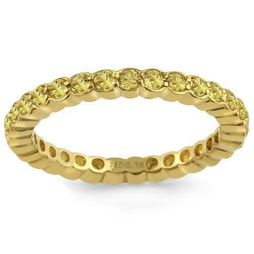 18K Three Tone Gold Five Midi Finger Eternity Diamond Rings 5.00 Ctw