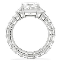 Thumbnail for Diamond Princess Cut  Eternity Ring Set in 18k White Gold 14.43 Ctw