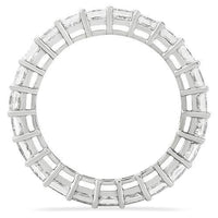 Thumbnail for Diamond Princess Cut  Eternity Ring Set in 18k White Gold 14.43 Ctw