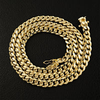 Thumbnail for 10k Yellow Gold Cuban Link Chain 7 mm