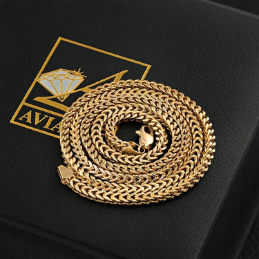10K Yellow Gold Franco Link Chain 3 mm