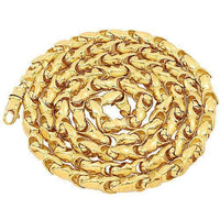 Thumbnail for 10K Yellow Gold Mens Fancy Chain 7 mm