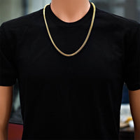 Thumbnail for 10K Yellow Gold Mens Franco Chain 3 mm
