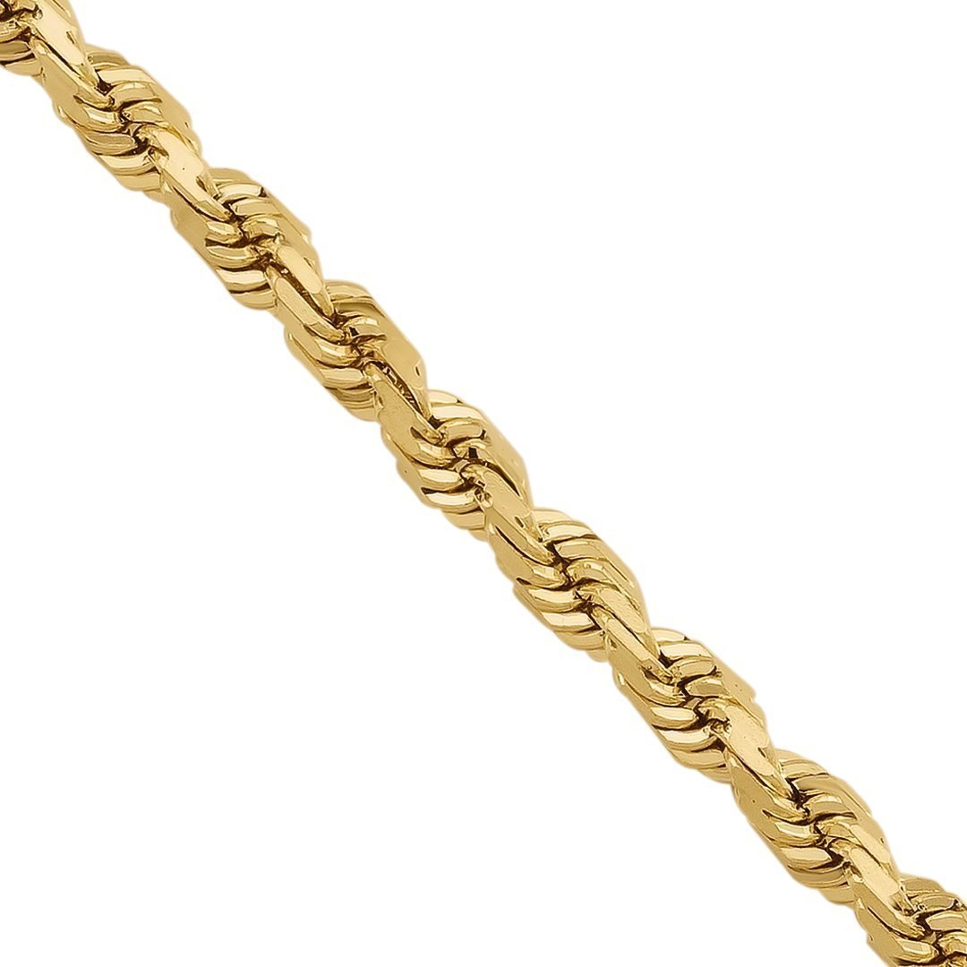 10k Yellow Gold Rope Chain 2.5 mm