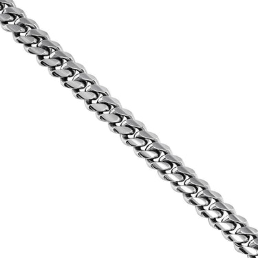 14K White Gold Mens Cuban Chain 7 mm