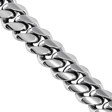 14K White Gold Mens Cuban Chain 7 mm