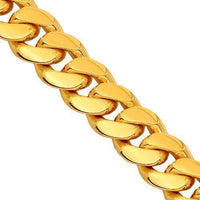 Thumbnail for 14K Yellow Gold Mens Cuban Link Chain 8 mm