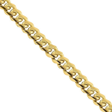 14K Yellow Solid Gold Cuban Chain 3 mm