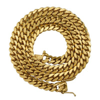 Thumbnail for 18K Yellow Solid Gold Cuban Solid Gold Chain 7 mm