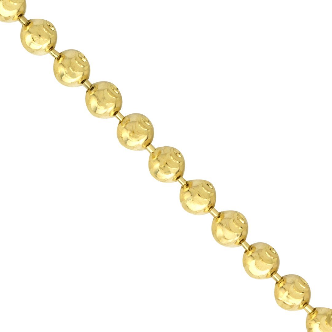 Ball Chain in 10k Yellow Gold 2 mm