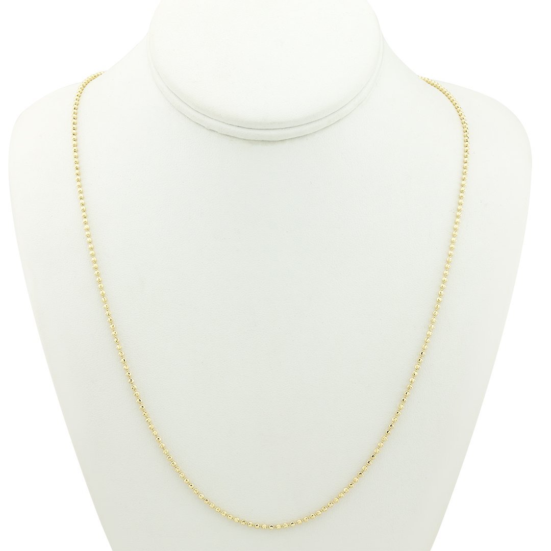 Ball Chain in 10k Yellow Gold 2 mm
