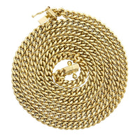 Thumbnail for Mens Cuban Link Chain in 14k Yellow Solid Gold 4 mm