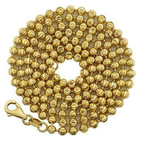 Thumbnail for Moon Cut Ball Bead Chain in 14k Yellow Gold 3 mm
