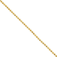 Thumbnail for Moon Cut Ball Chain in 10k Yellow Gold 1.7 mm