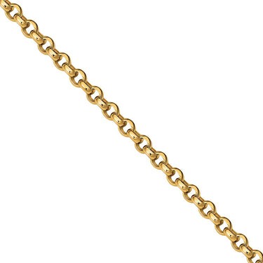 Yellow / 18 in - 4.9 grams 10K Yellow Gold Curb Round Link Chain