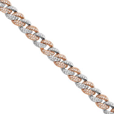 Diamond Cuban Necklace in 14k Gold 17.62 Ctw