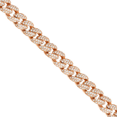 Diamond Cuban Necklace in 14k Gold 17.62 Ctw