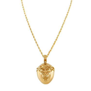 14k Yellow Gold Lion Pendant