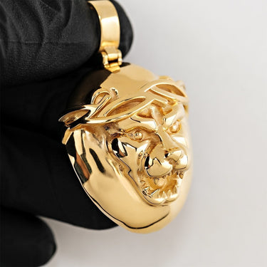 14k Yellow Gold Lion Pendant