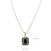 Thumbnail for Black Diamond Royal Pendant in Sterling Silver 1.41 Ctw