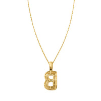 Thumbnail for yellow diamond letter b pendant