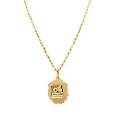 Diamond Lion Pendant in 14k Yellow Gold 3.10 Ctw