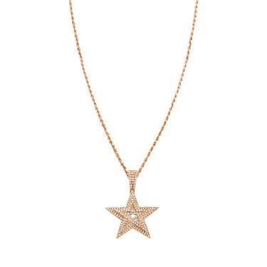 Diamond Star in 10k Gold .4 Ctw