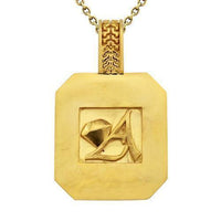 Thumbnail for Pave Diamond Pendant in 14k Yellow Gold 2.75 Ctw